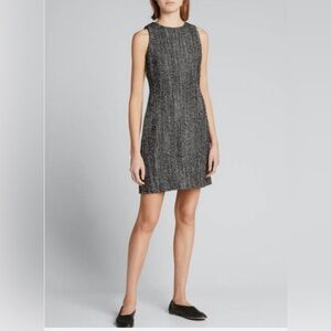 Theory Black Wool Tweed Dress, Size 8 NWT
